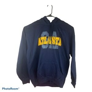 NWT Point Sportswear Mens XL Navy Blue Atlanta Long Sleeve Hoodie